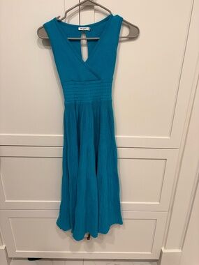 Ribbed Knit Fit & Flare Midi Dress